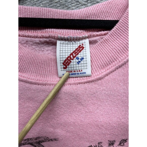 Vintage 80s 90s Maine Moose Life in the slow lane Jerzees Pink small - Picture 3 of 10